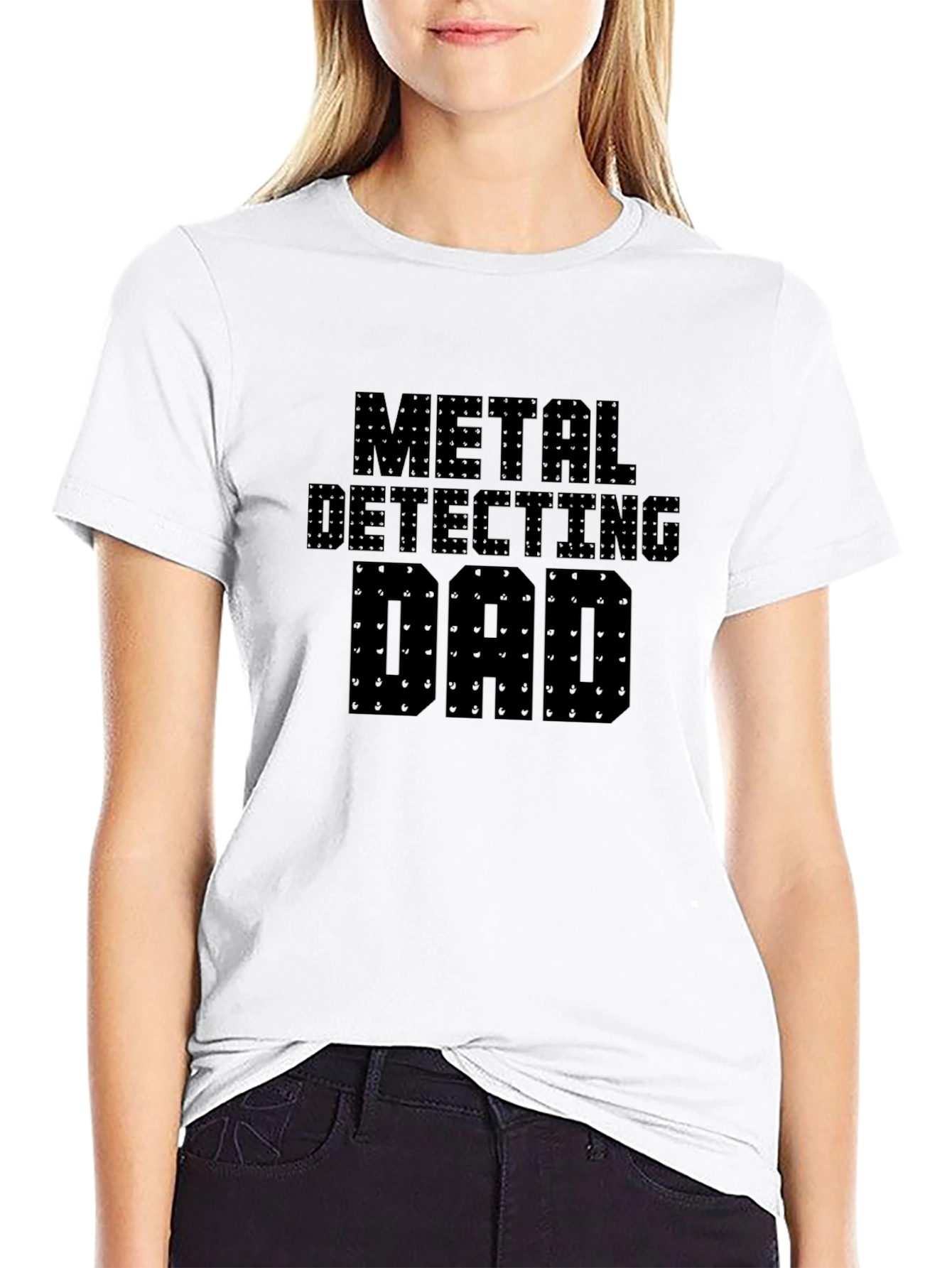 Metal Detecting Dad Black T-Shirt