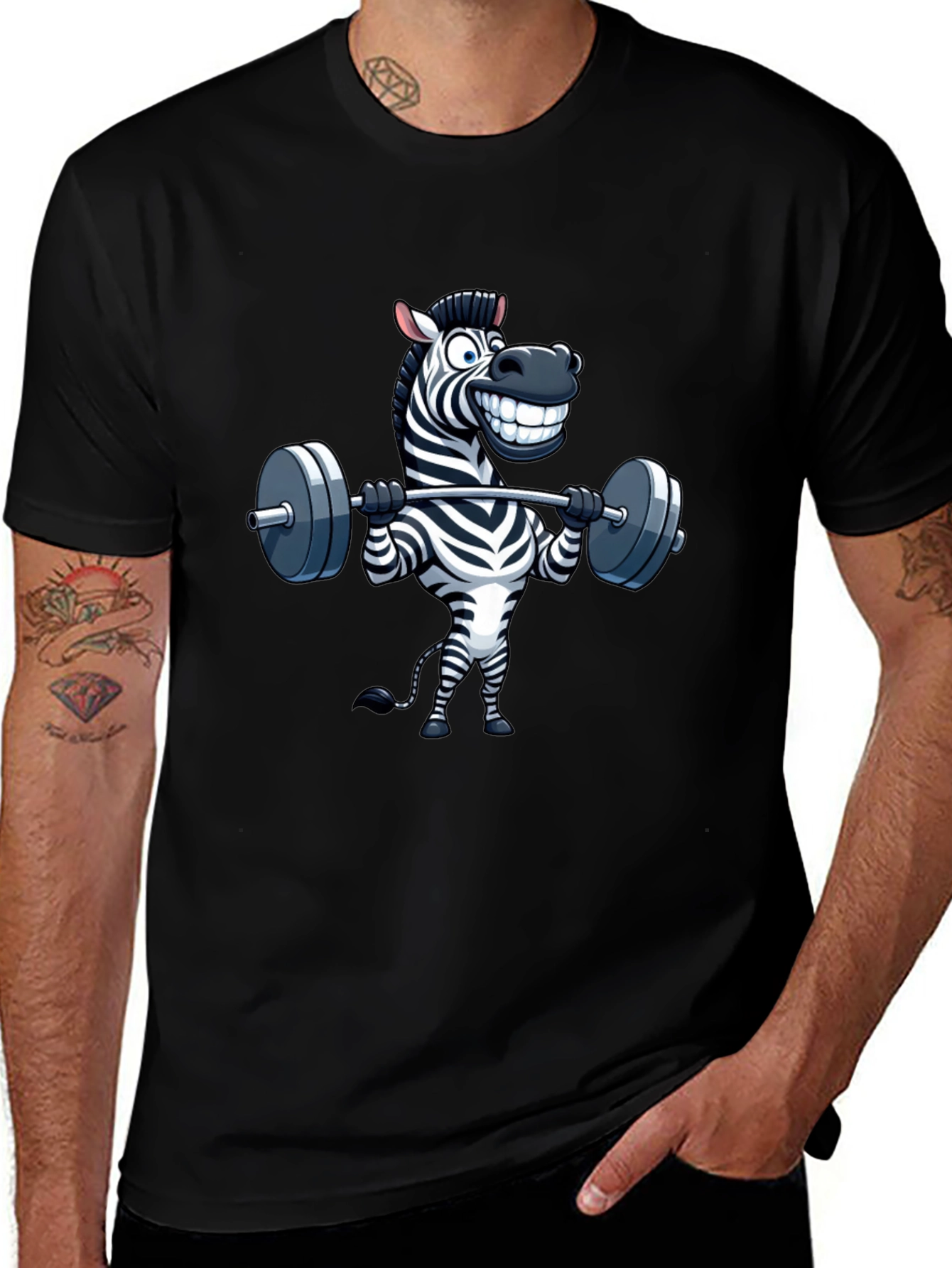 Zebra Gym Shirt - Funny Workout Tee