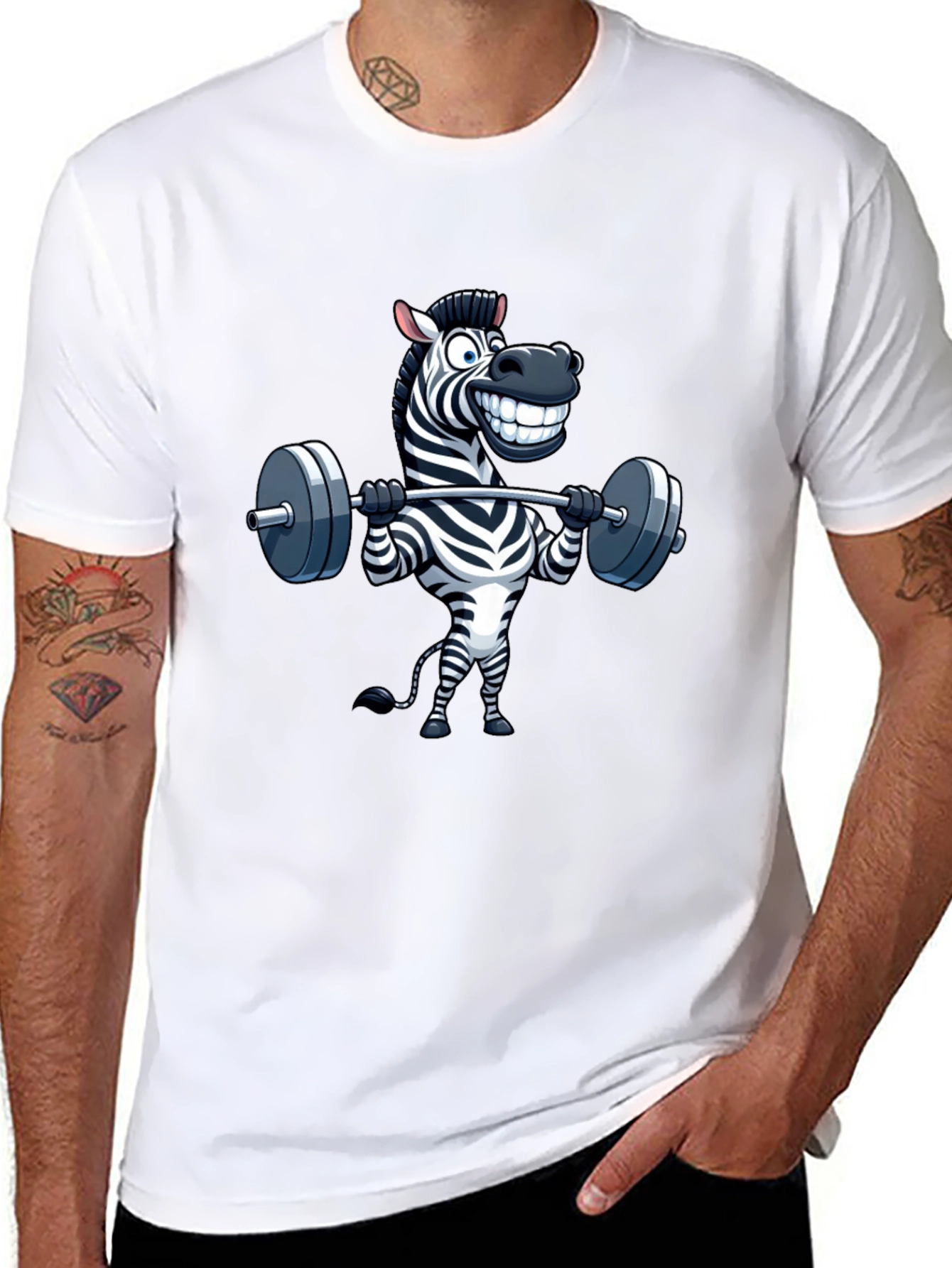 Zebra Gym Shirt - Funny Workout Tee
