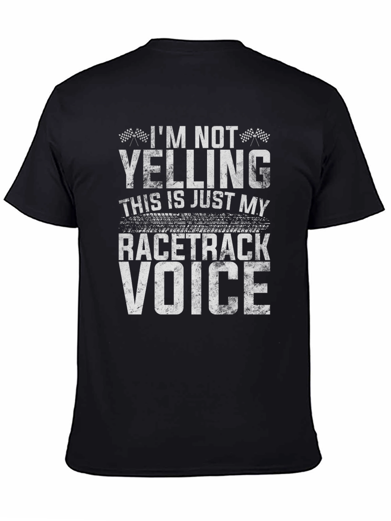 Racetrack Voice T-Shirt - Funny Racing Fan Tee