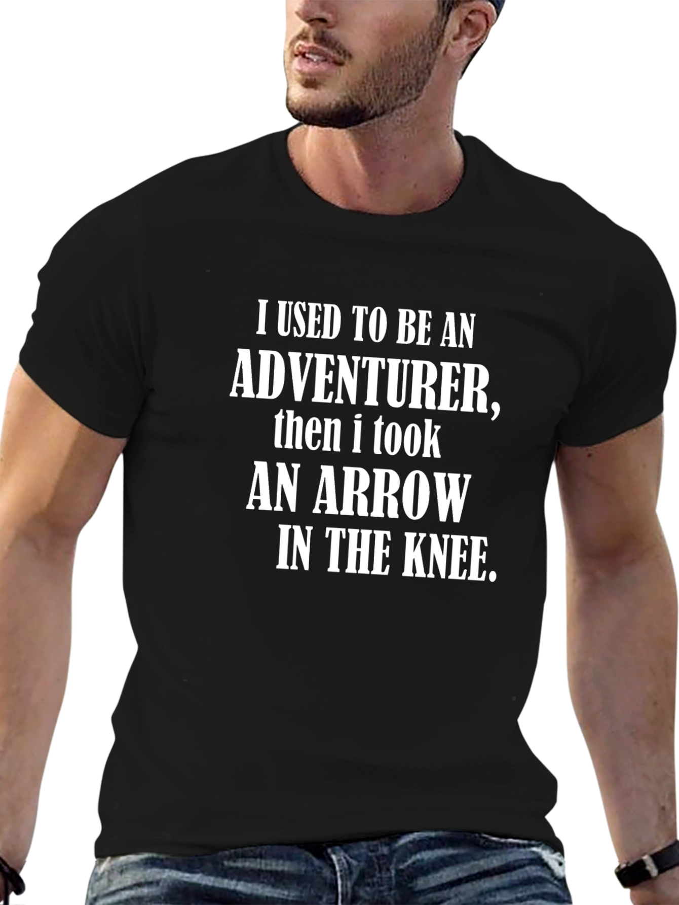 Adventurer Arrow Knee T-Shirt - Black