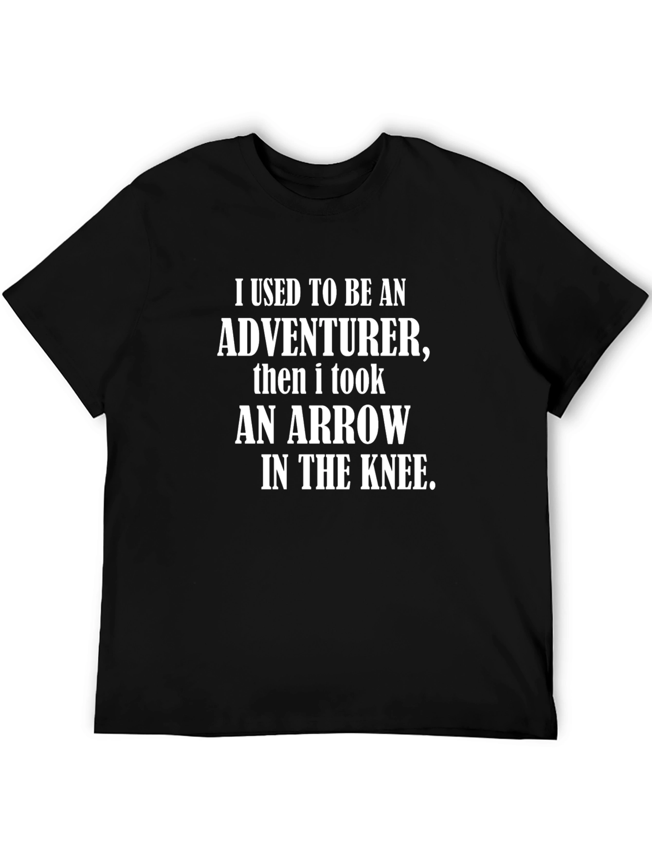 Adventurer Arrow Knee T-Shirt - Black