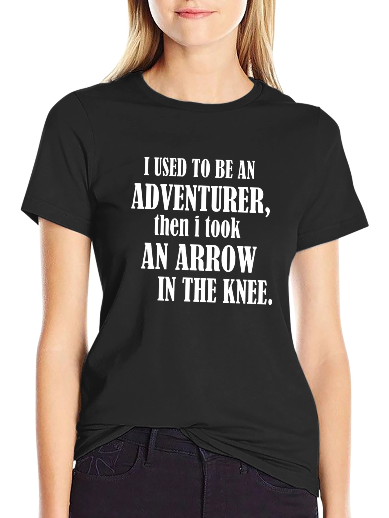 Adventurer Arrow Knee T-Shirt - Black