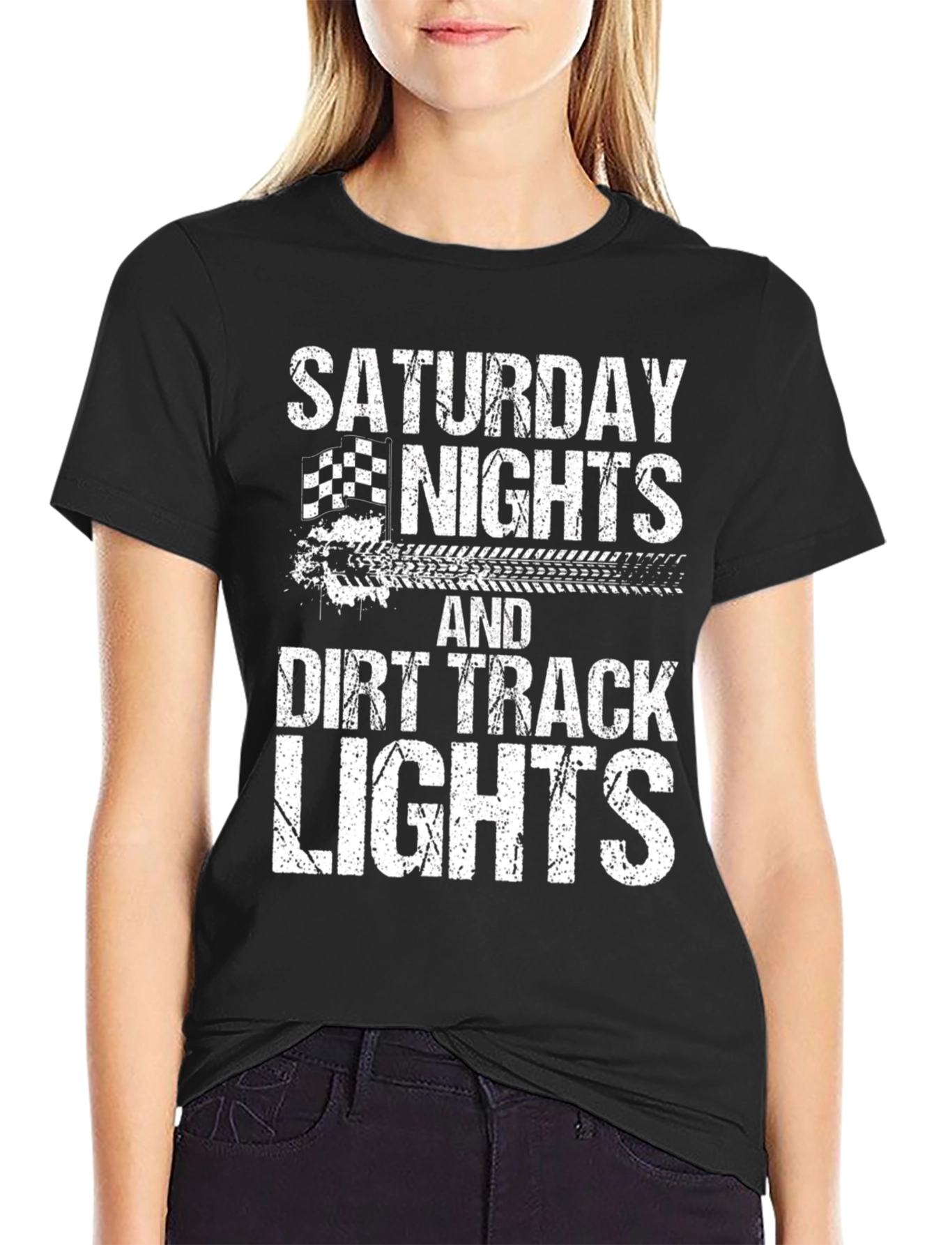 Saturday Nights Dirt Track Lights T-Shirt