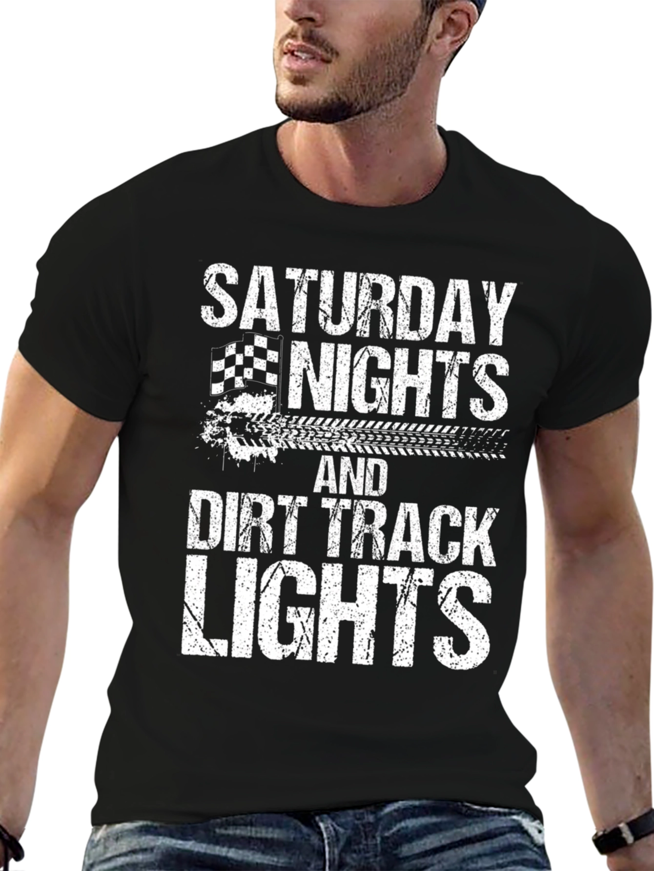 Saturday Nights Dirt Track Lights T-Shirt