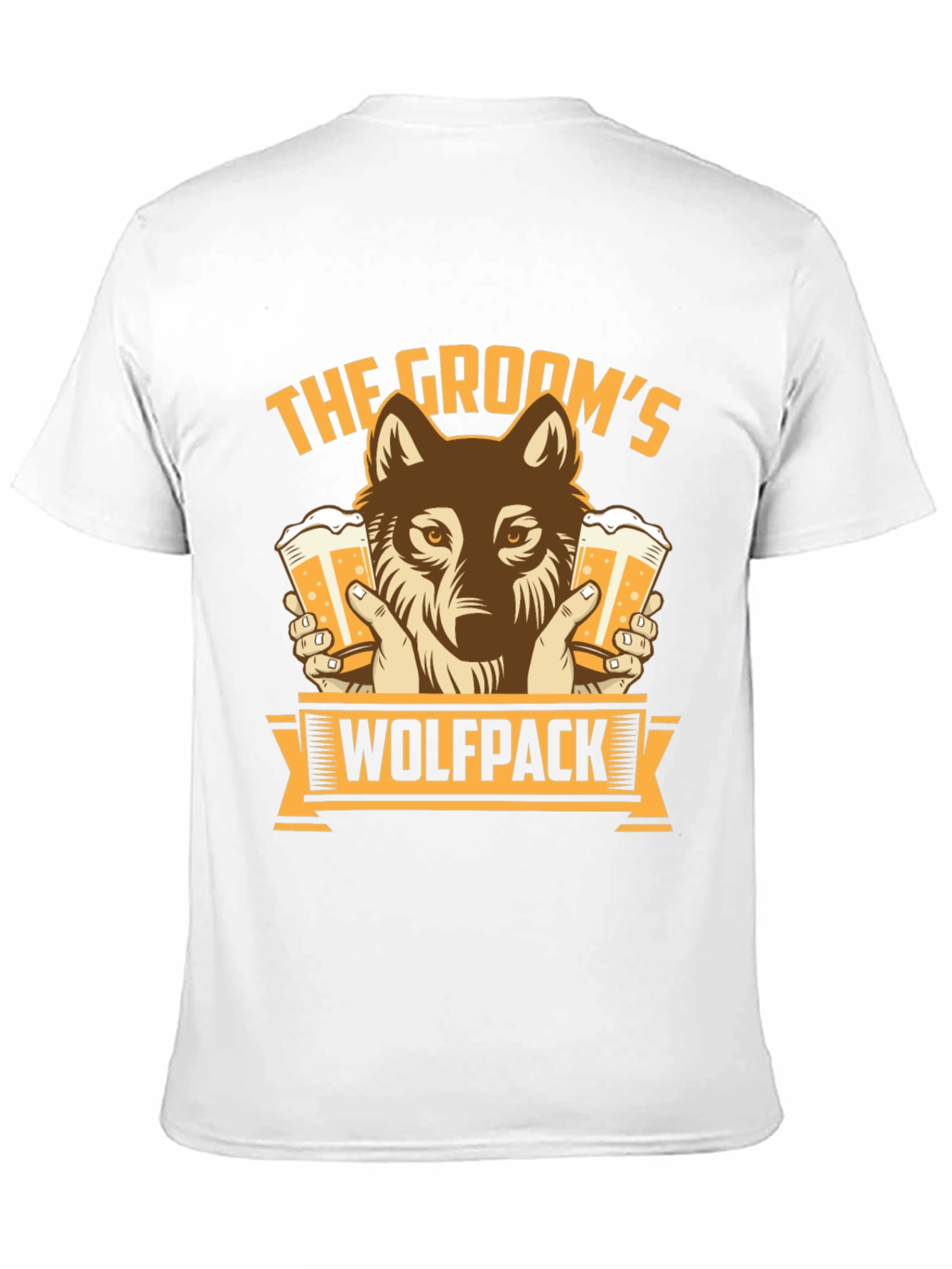 Grooms Wolfpack Beer Graphic T-Shirt