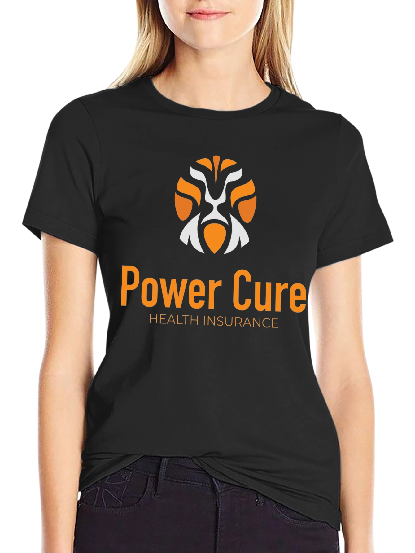 Power Cure Health Insurance Black T-Shirt