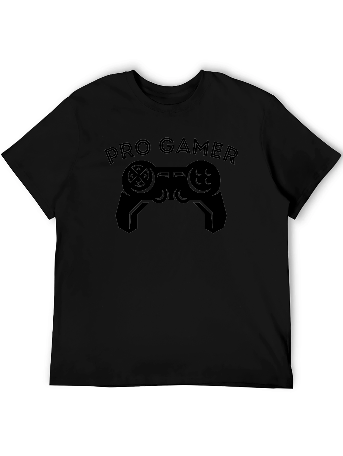 Pro Gamer Black T-Shirt - Video Game Controller Design