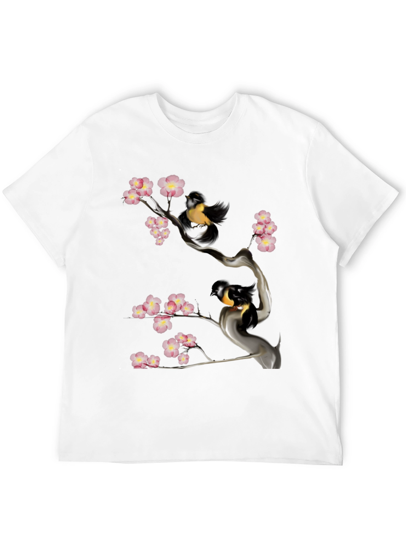 Bird & Cherry Blossom Graphic Tee