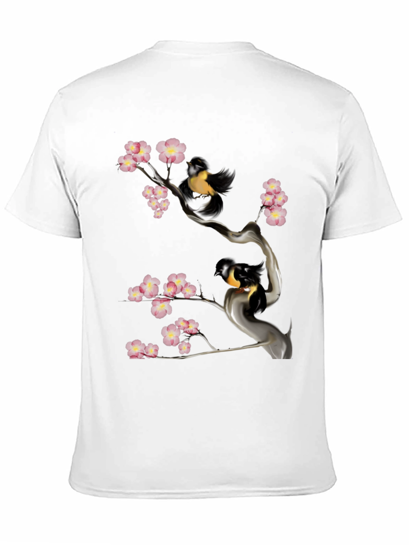 Bird & Cherry Blossom Graphic Tee