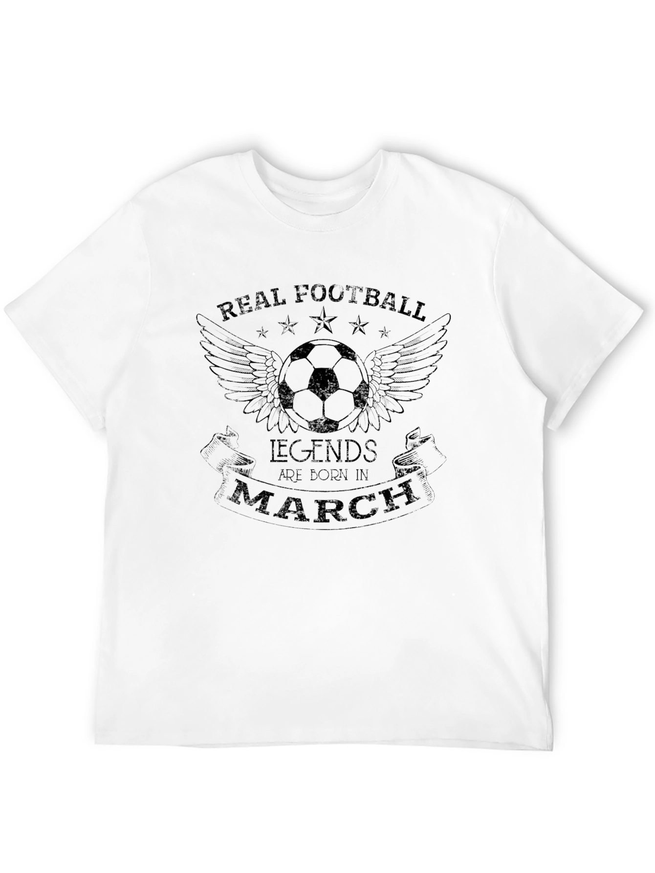 Real Football Legends Born in March T-Shirt