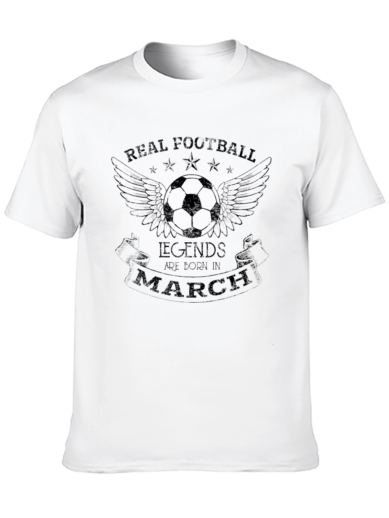 Real Football Legends Born in March T-Shirt
