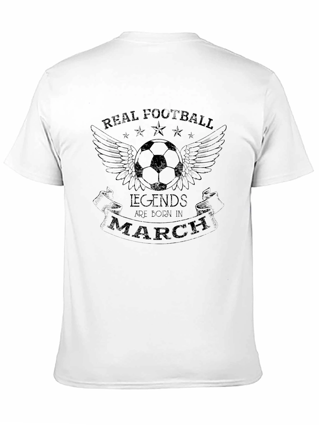 Real Football Legends Born in March T-Shirt