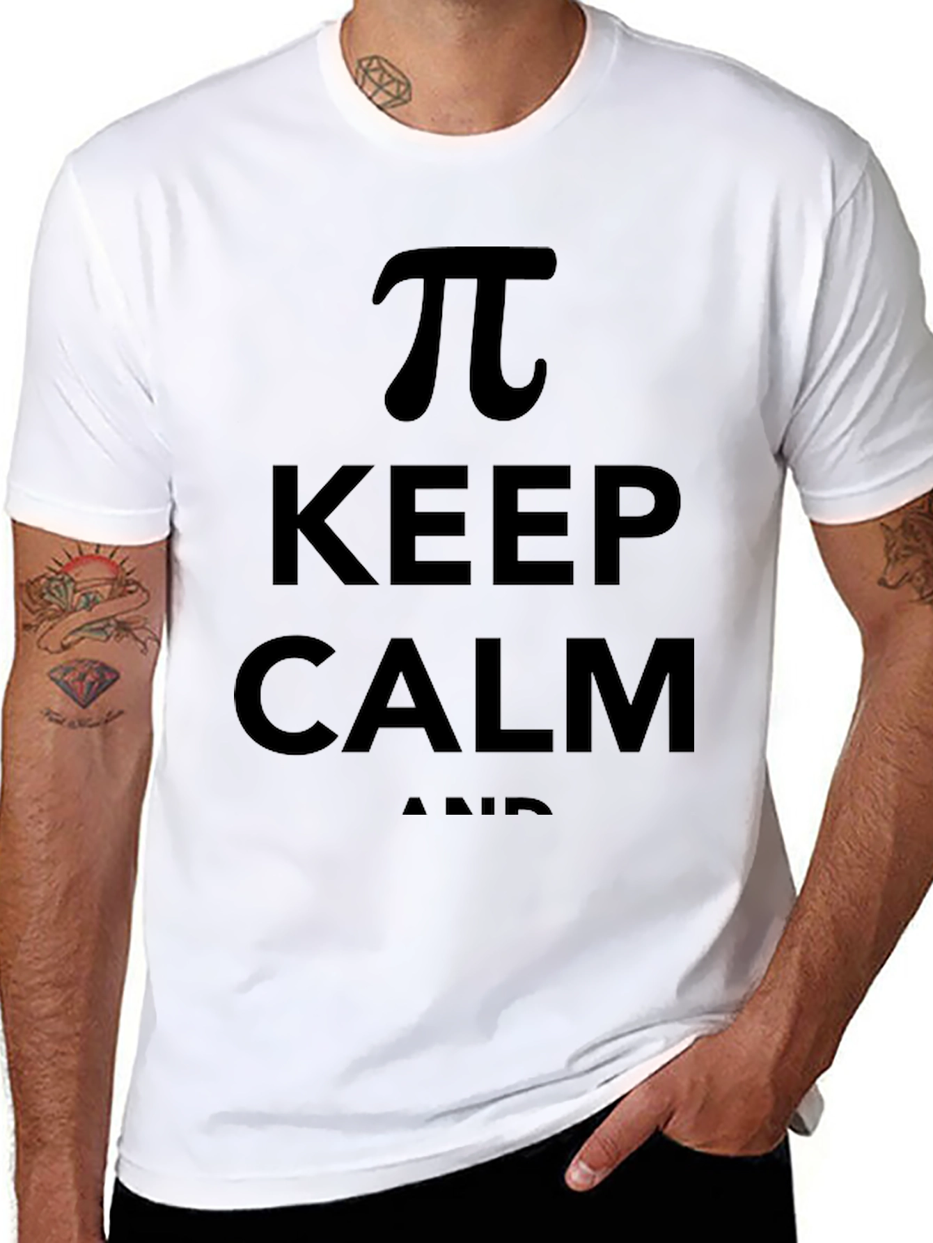 Keep Calm and Pi Funny Math T-Shirt