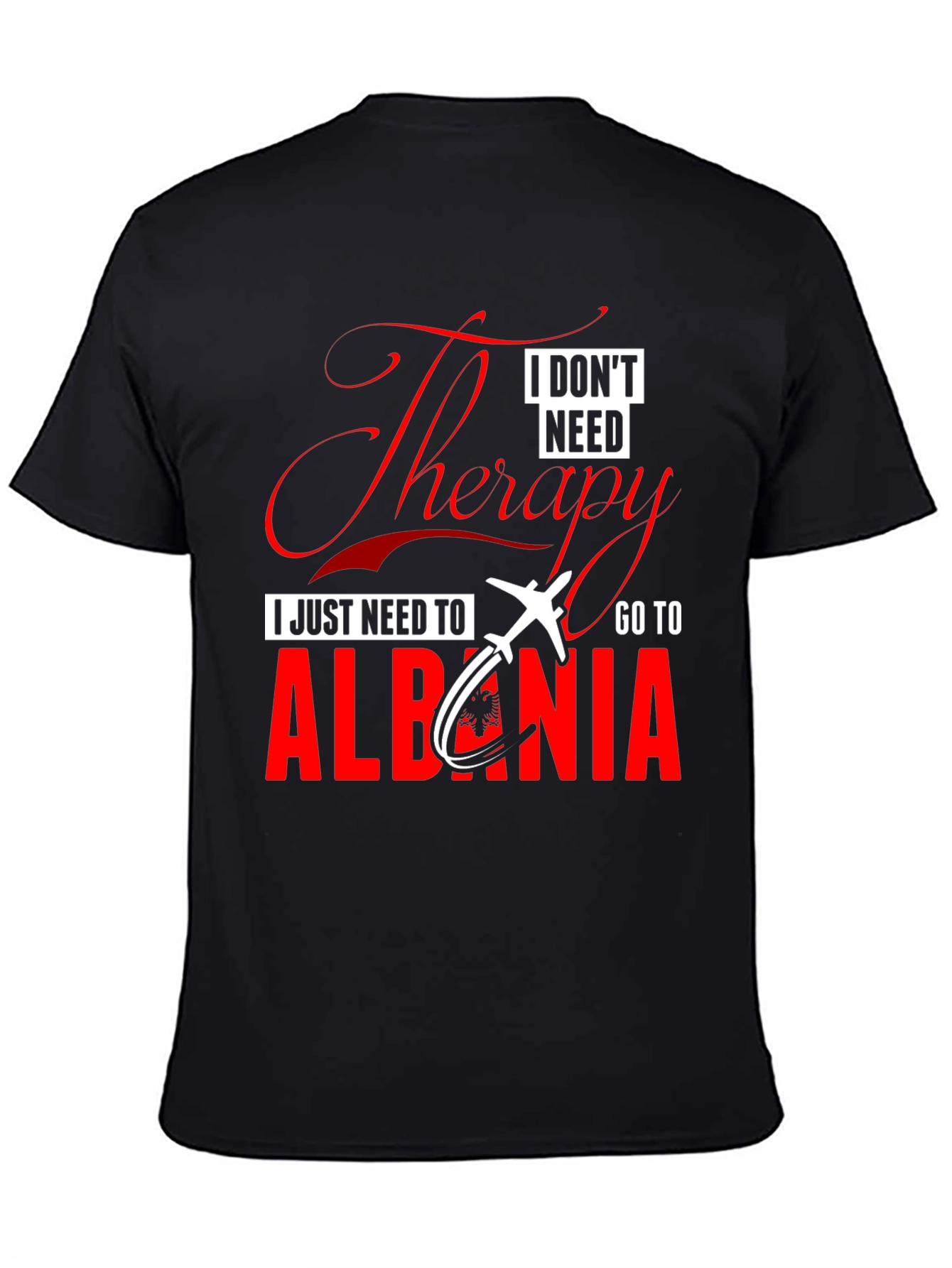 Therapy Albania Tee - Mens Black Graphic T-Shirt