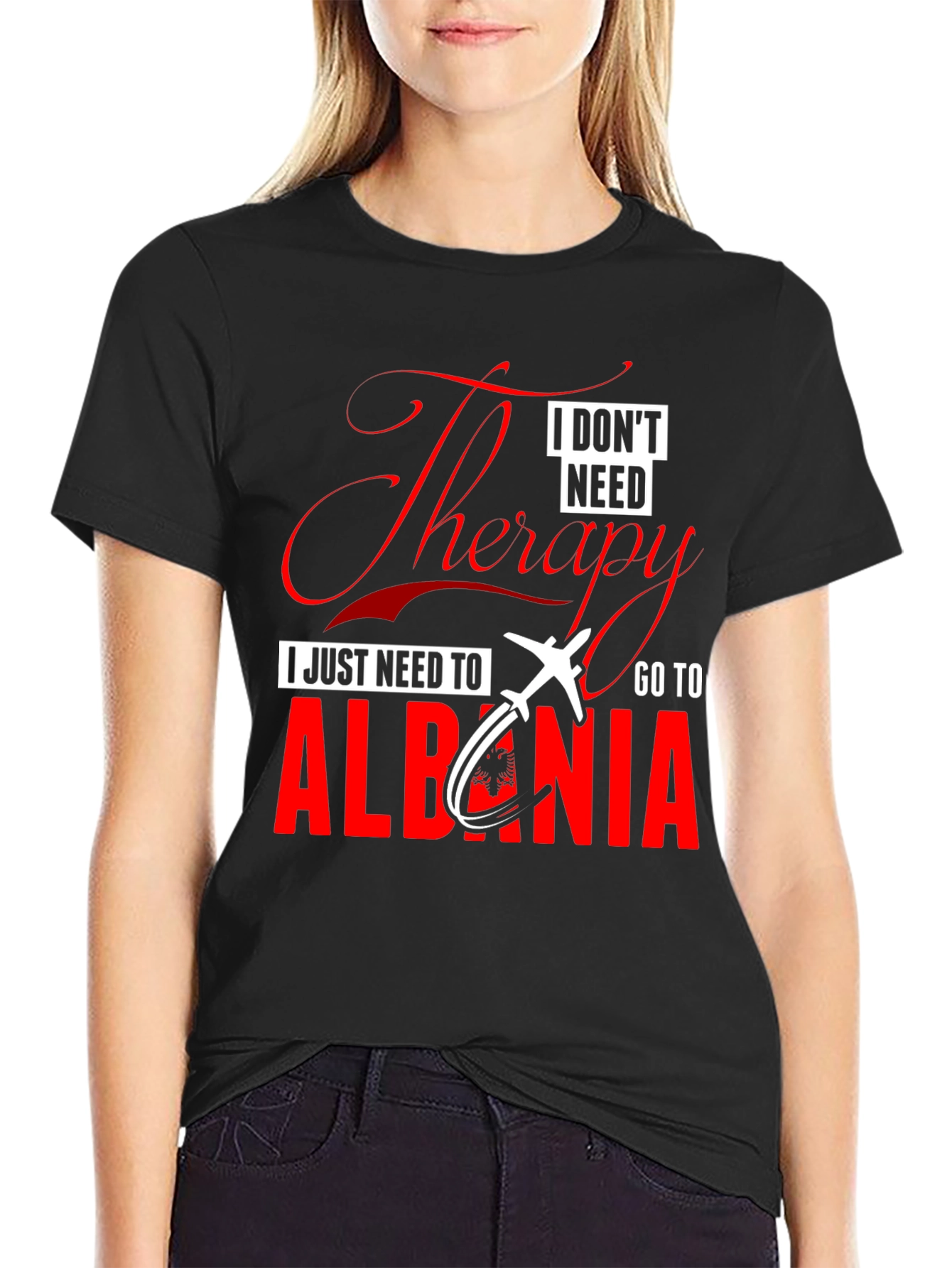 Therapy Albania Tee - Mens Black Graphic T-Shirt