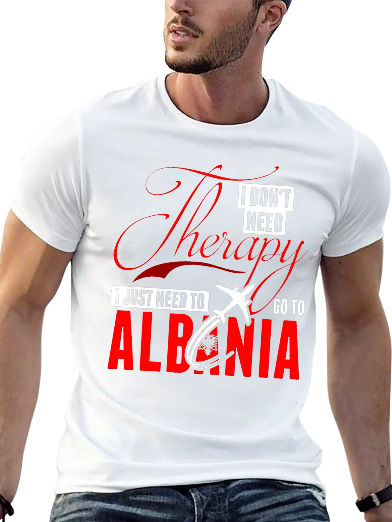 Therapy Albania Tee - Mens Black Graphic T-Shirt