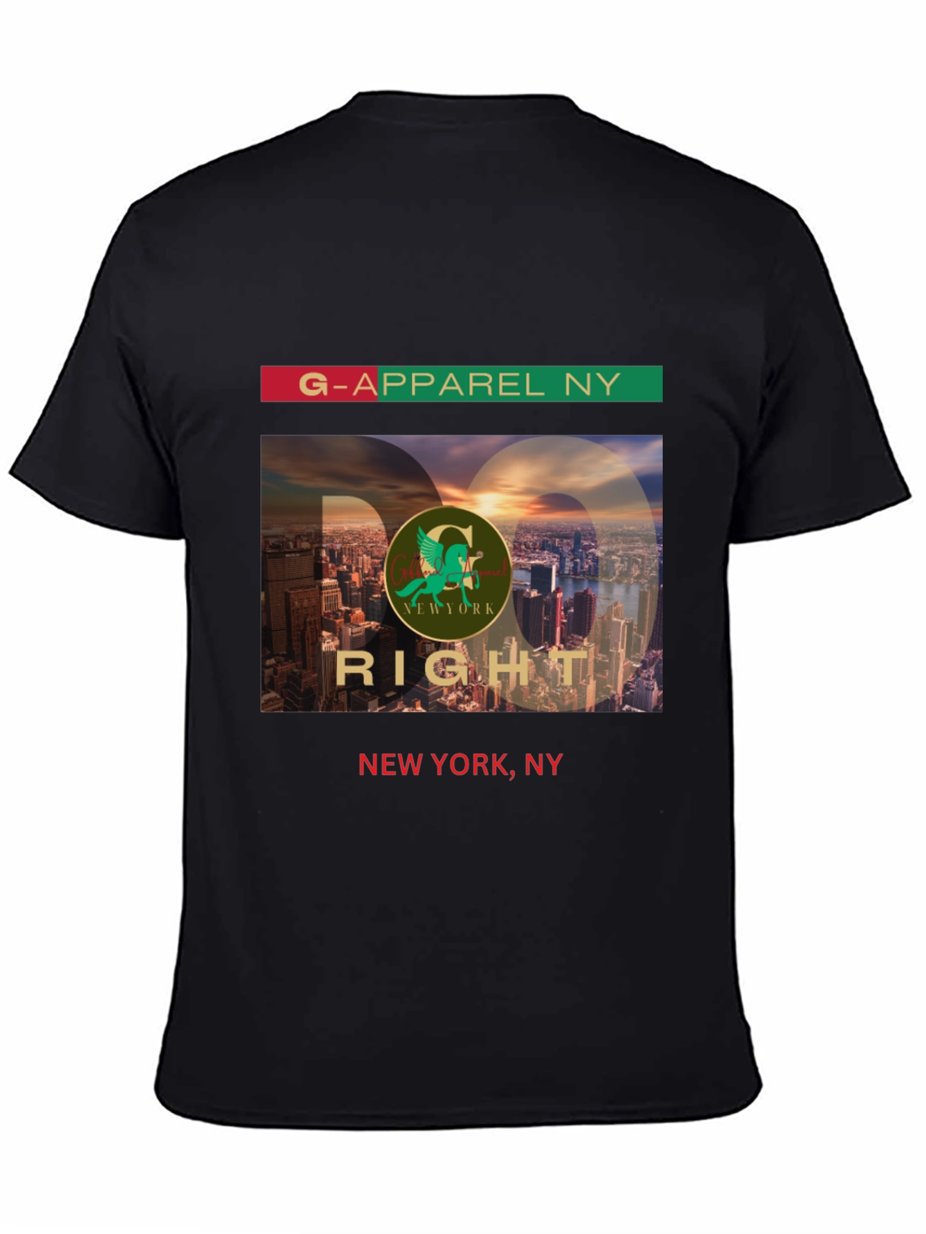 G-Apparel NY Black Graphic Tee