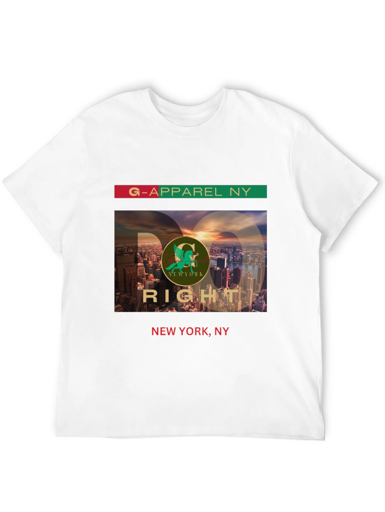 G-Apparel NY Black Graphic Tee