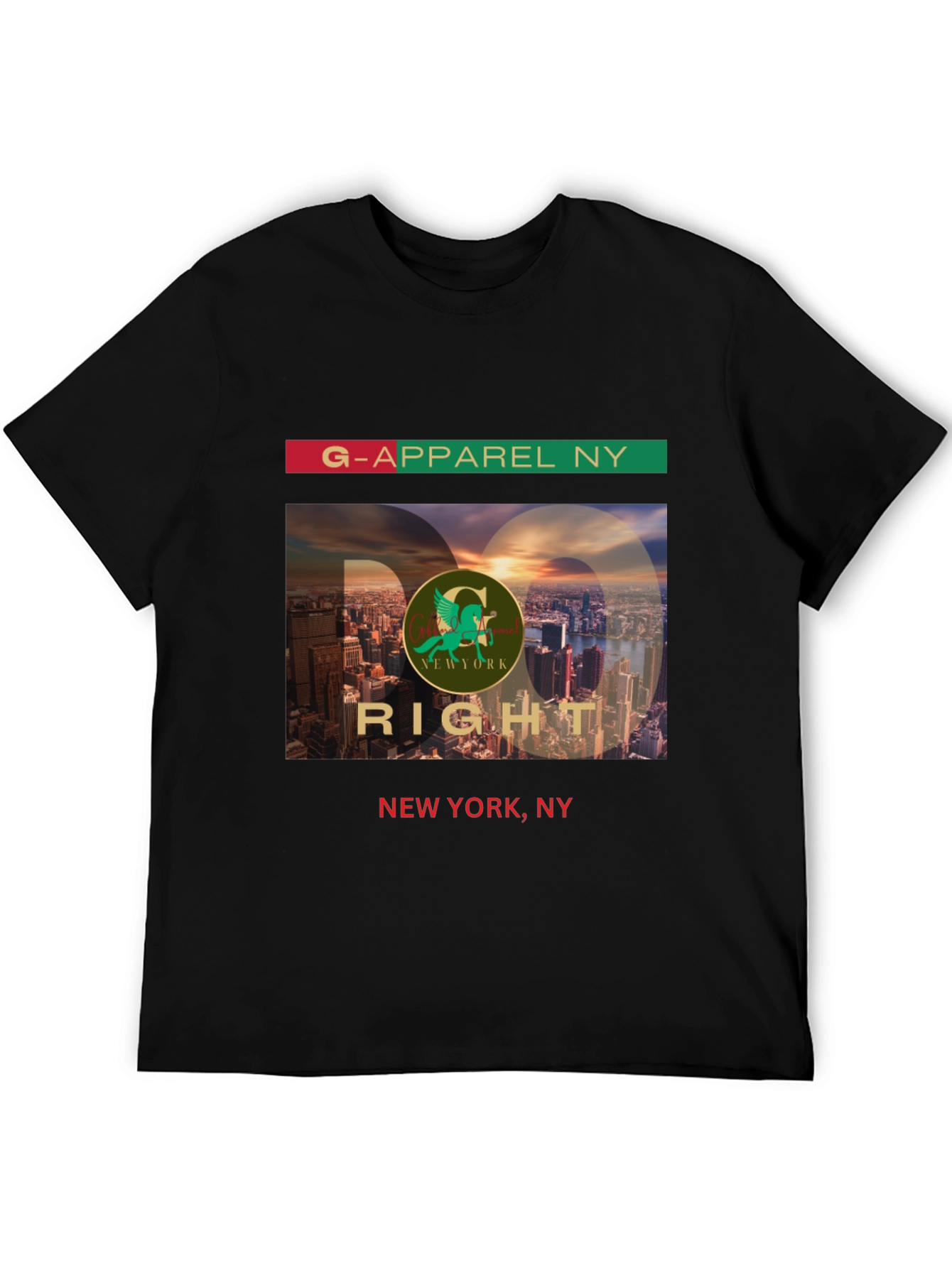 G-Apparel NY Black Graphic Tee