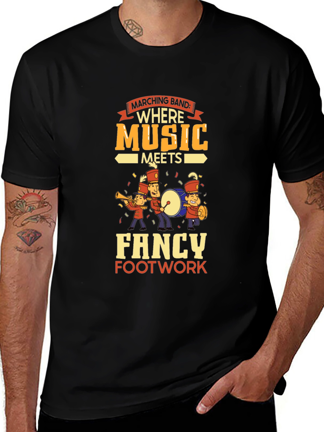 Marching Band T-Shirt: Where Music Meets Fancy Footwork