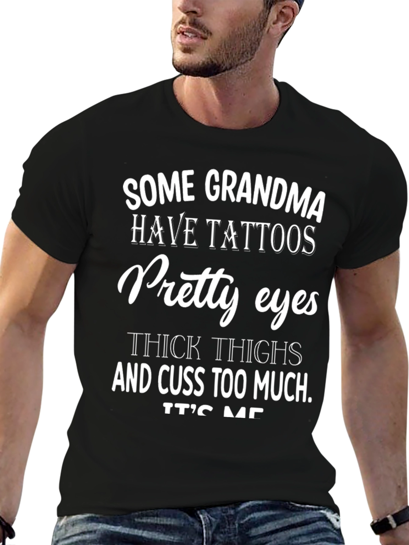 Grandma Tattoo T-Shirt Funny Graphic Tee