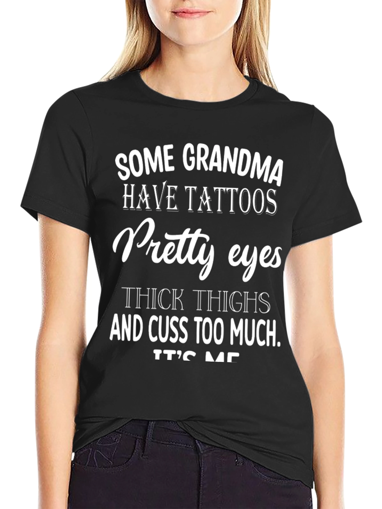 Grandma Tattoo T-Shirt Funny Graphic Tee