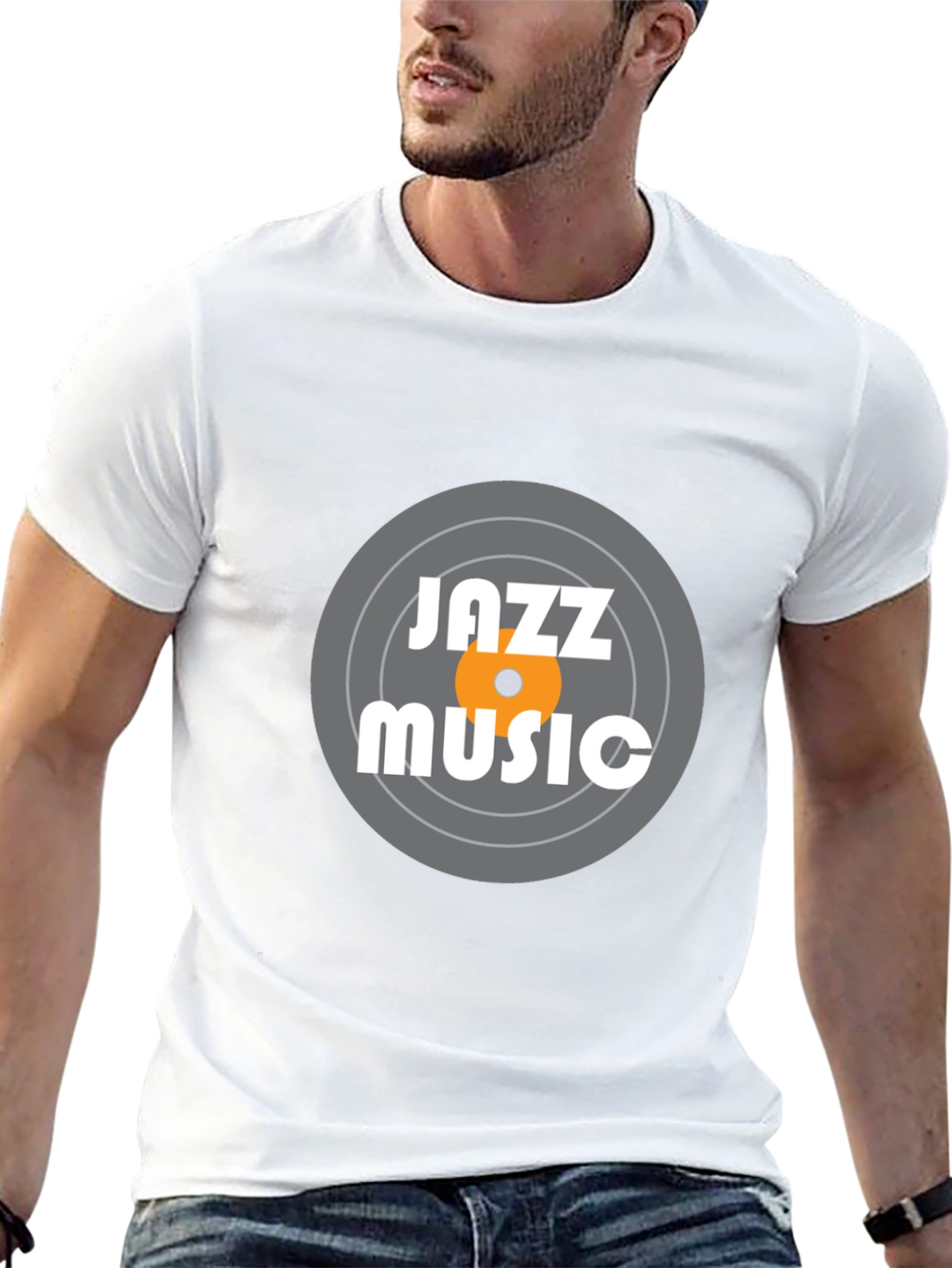 Jazz Music Graphic Tee - Black