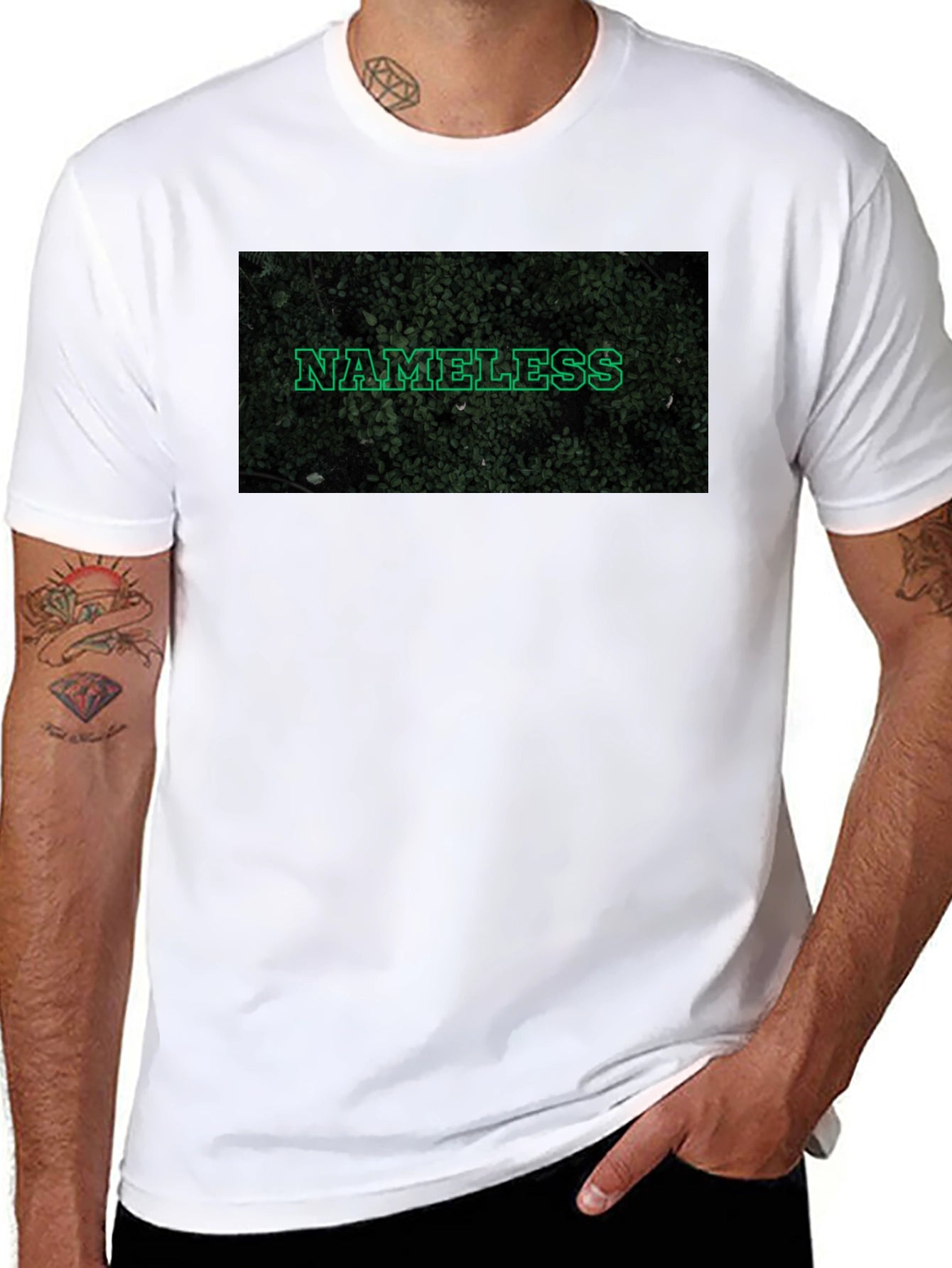 Nameless Graphic Tee - Stylish Black Casual Shirt