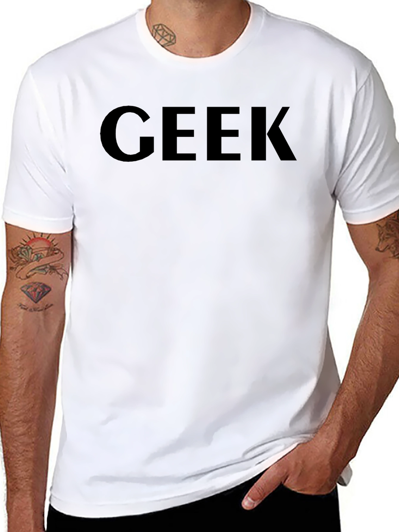 Geek Black T-Shirt - Stylish & Comfortable!