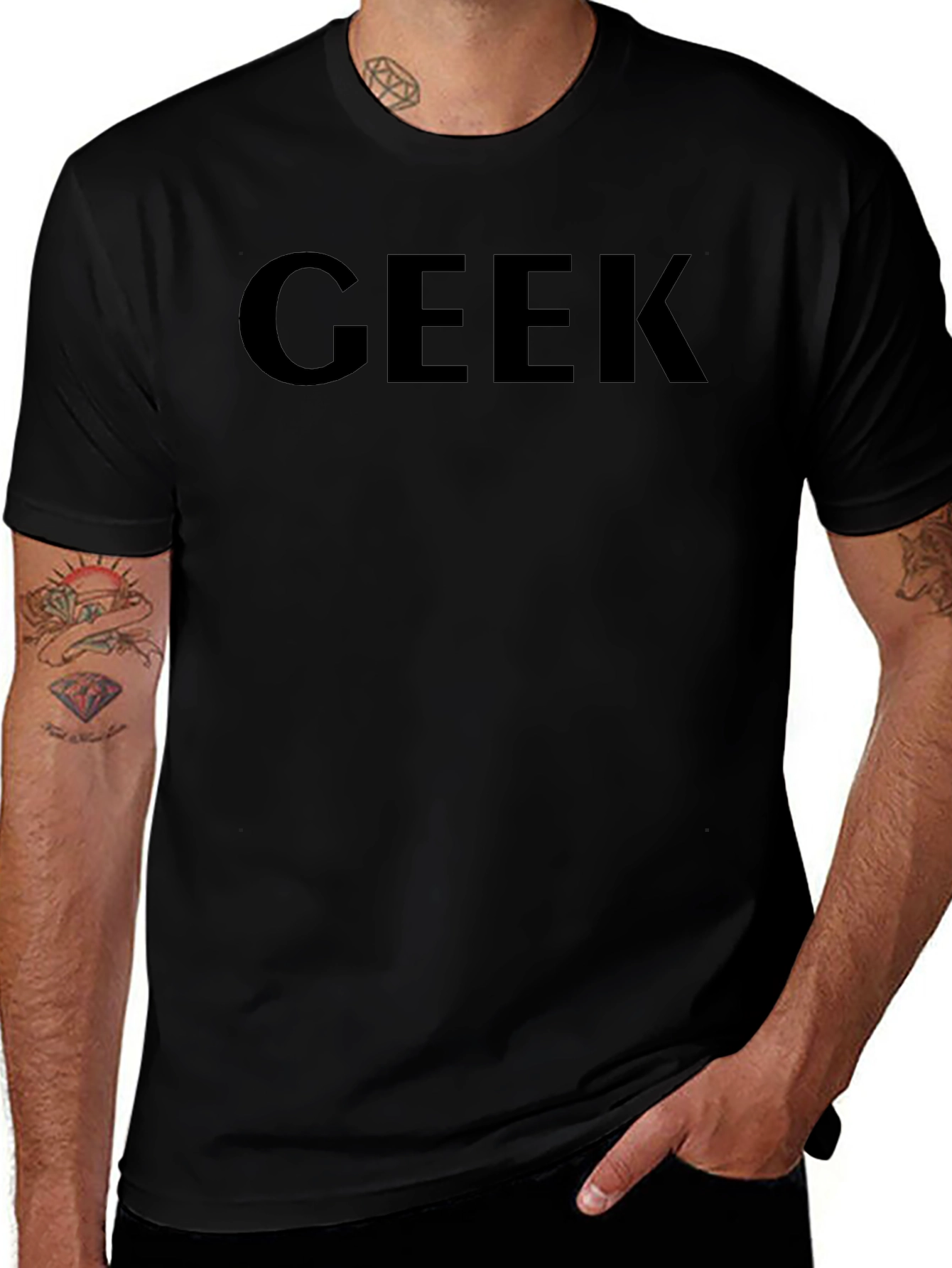 Geek Black T-Shirt - Stylish & Comfortable!