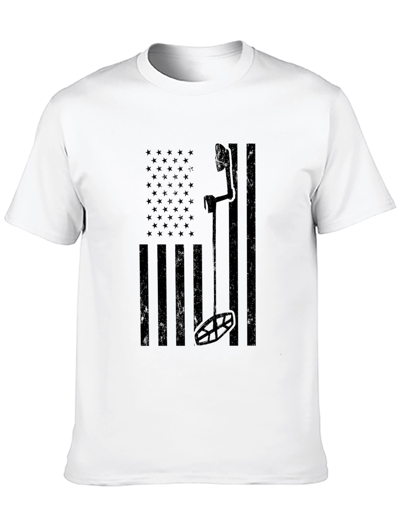 American Flag Bow Hunter T-Shirt - Black