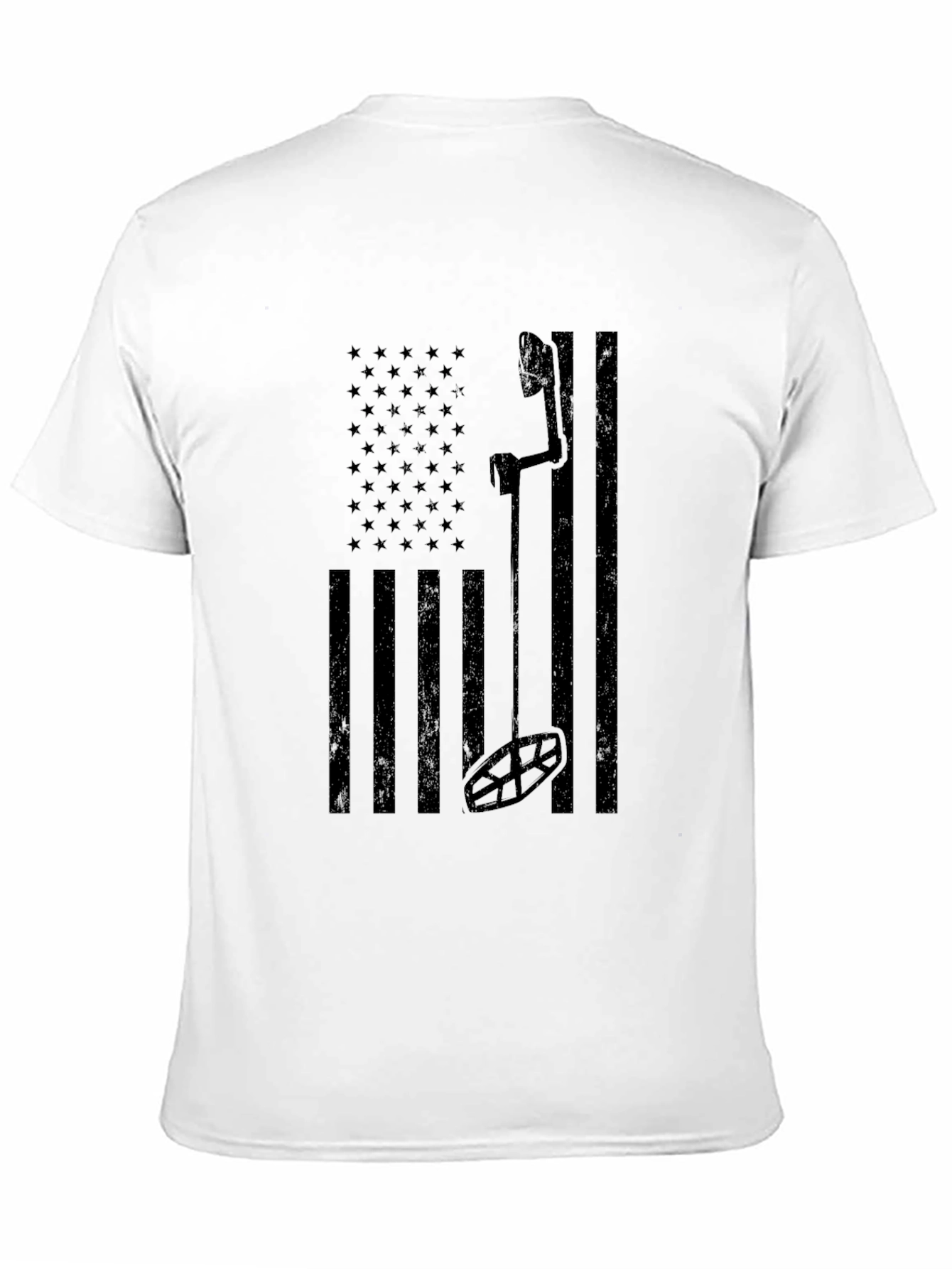 American Flag Bow Hunter T-Shirt - Black