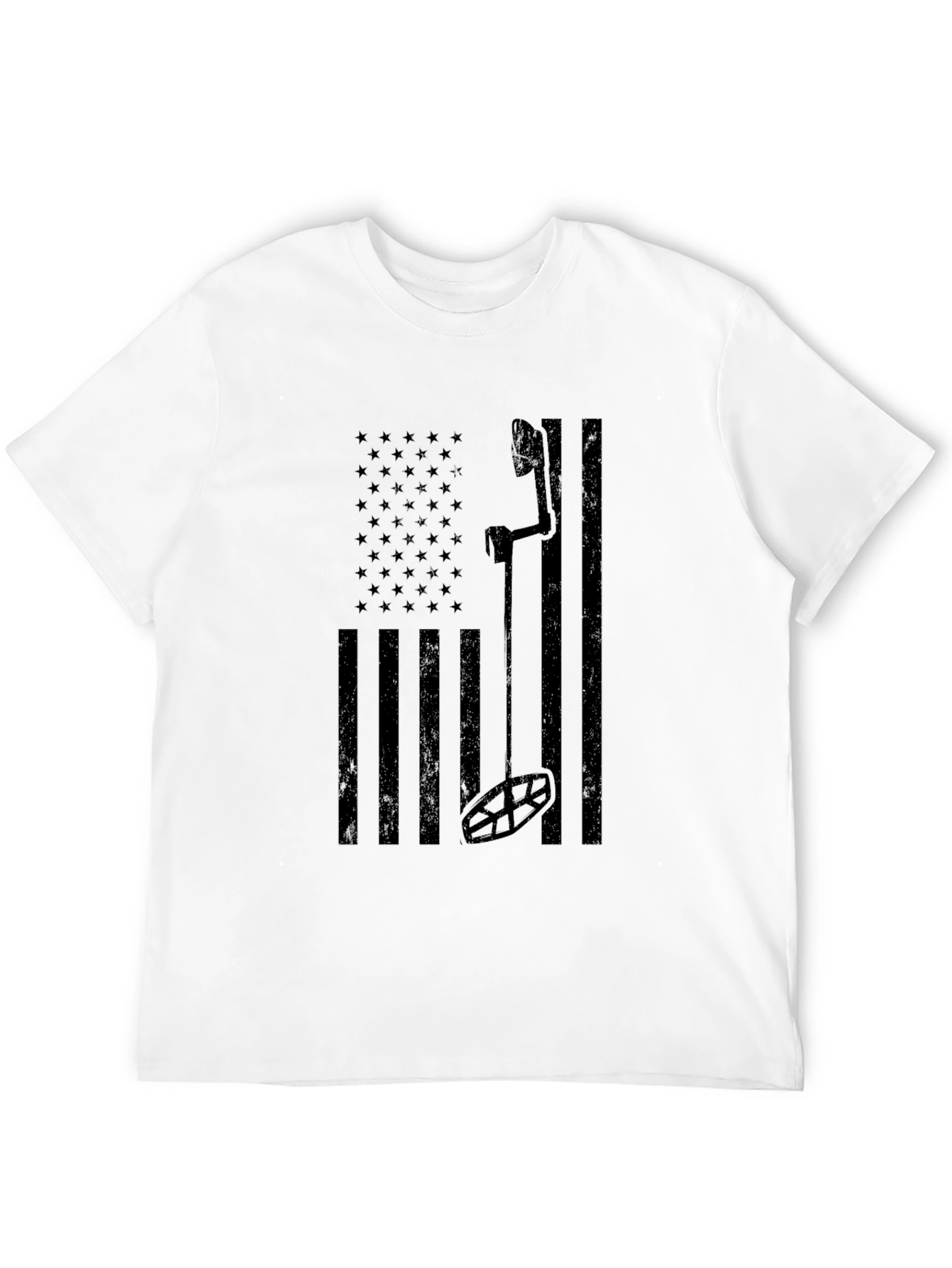 American Flag Bow Hunter T-Shirt - Black