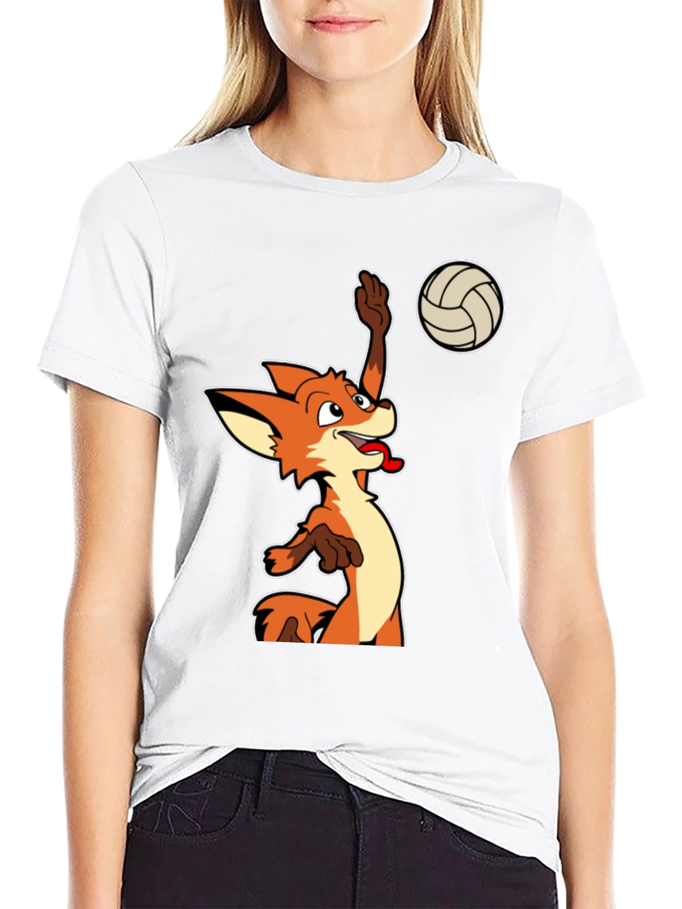 Fox Volleyball Graphic T-Shirt