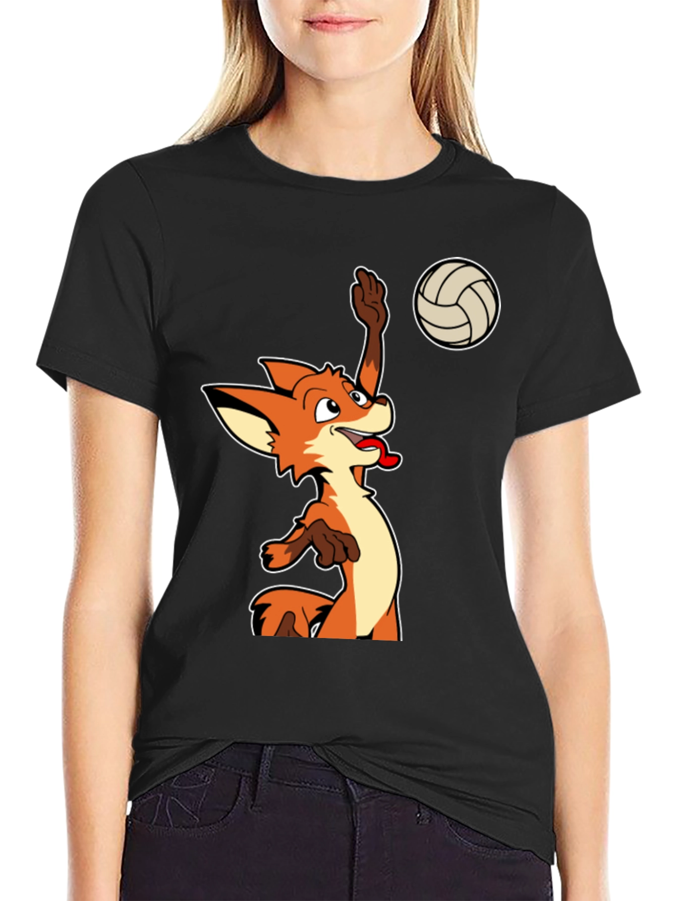Fox Volleyball Graphic T-Shirt