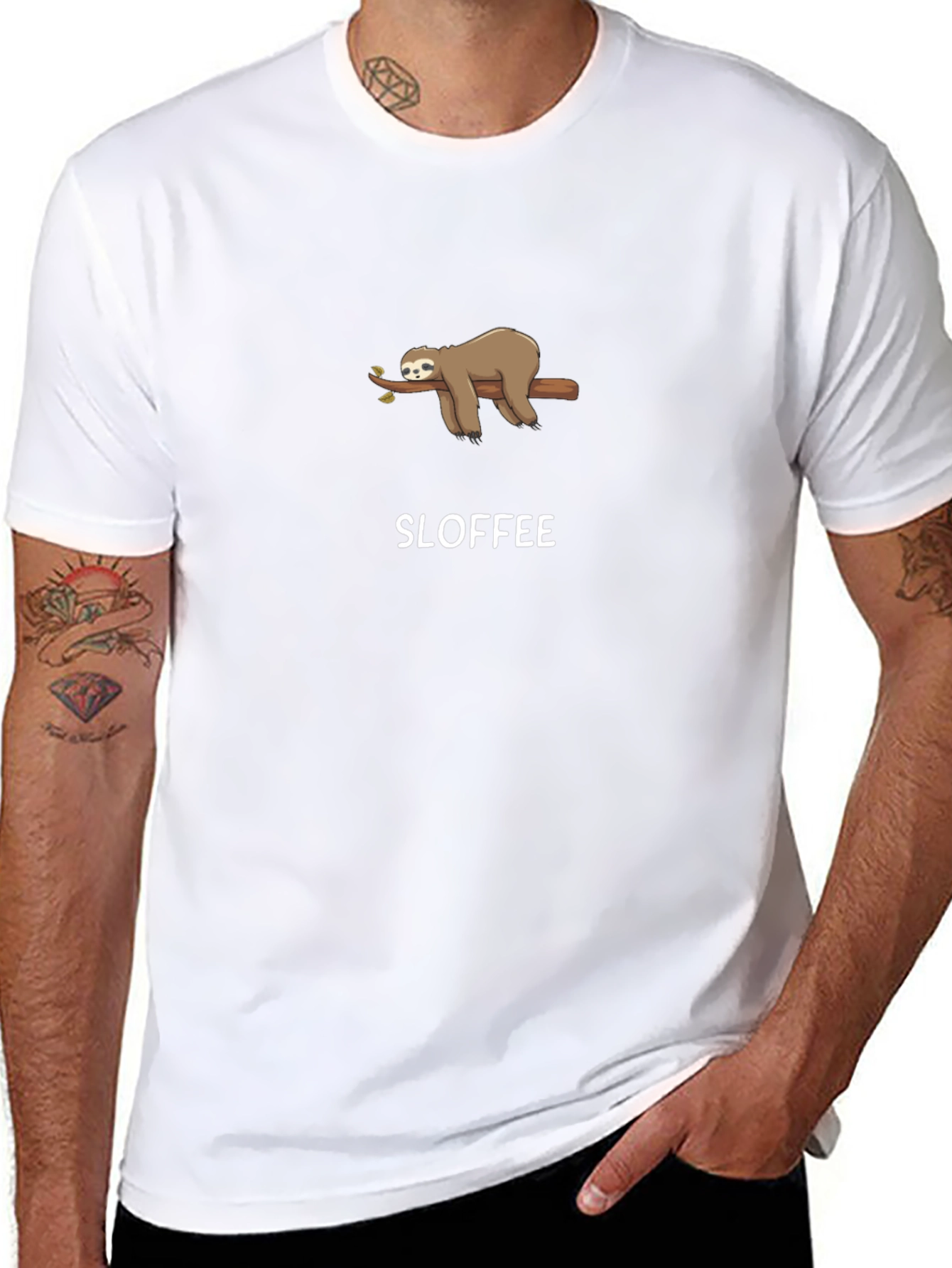 Sloffee Sloth Tee - Funny Coffee Lover T-Shirt