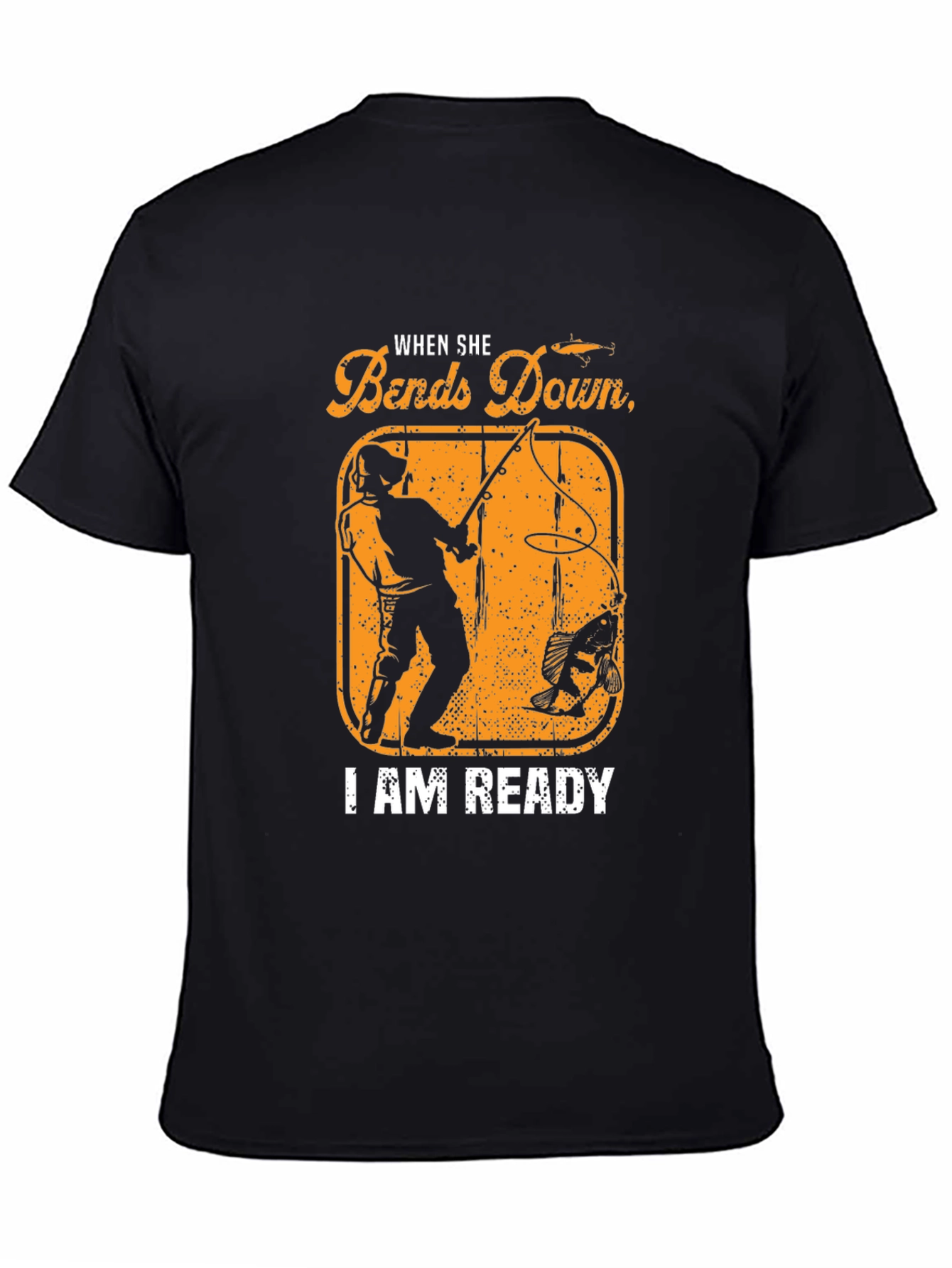When She Bends Down Fishing T-Shirt
