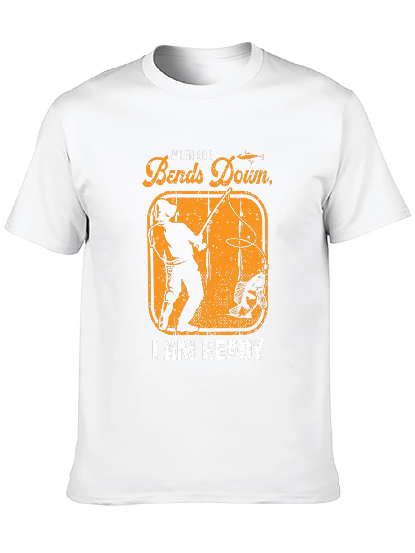 When She Bends Down Fishing T-Shirt