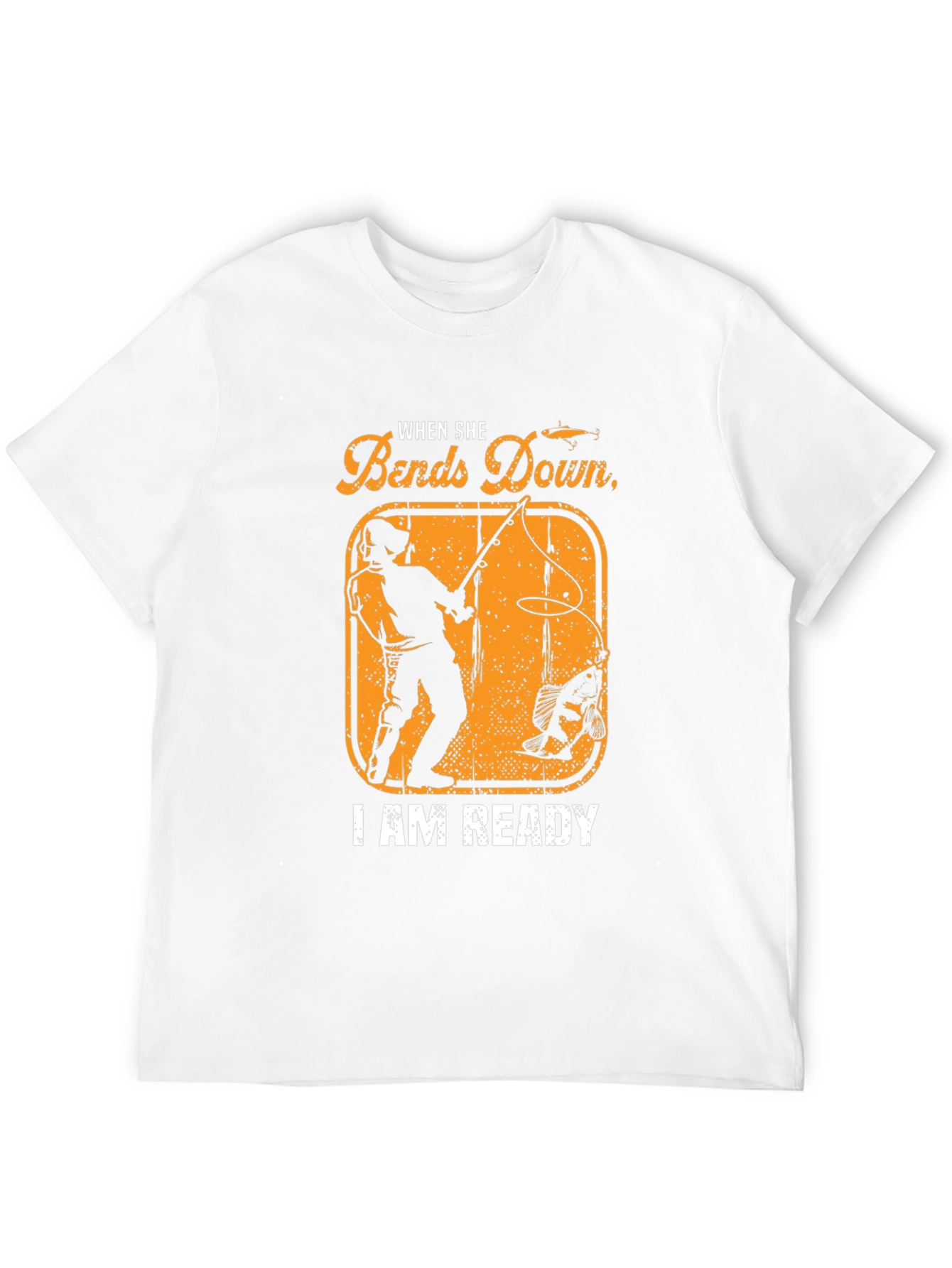 When She Bends Down Fishing T-Shirt