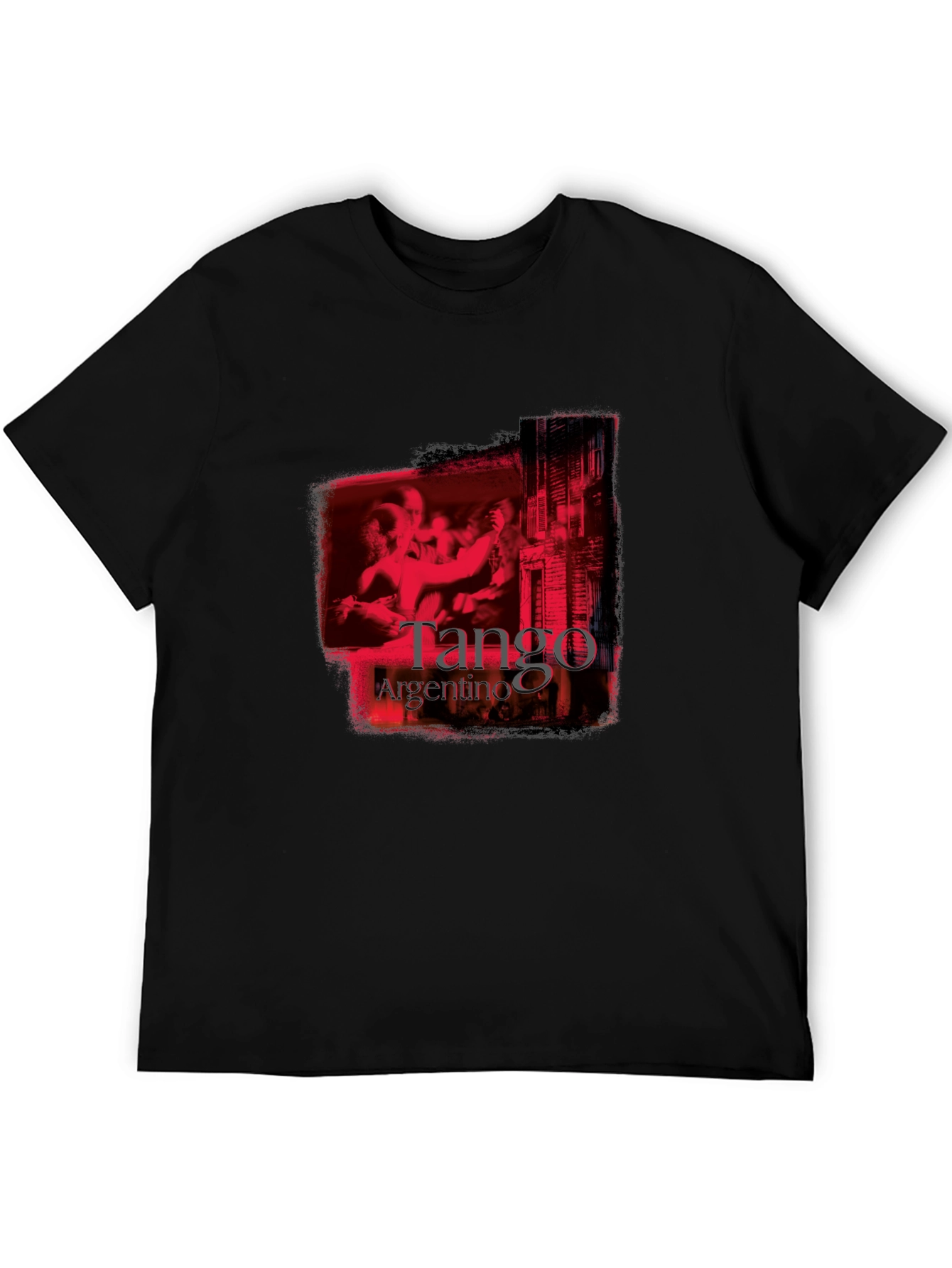 Argentine Tango Graphic Tee - Bold Black Shirt