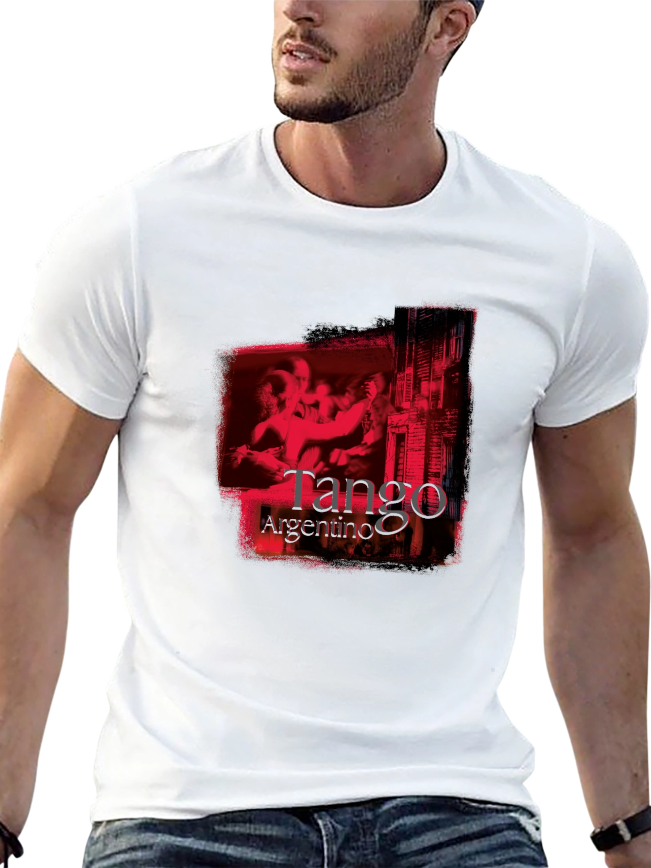 Argentine Tango Graphic Tee - Bold Black Shirt