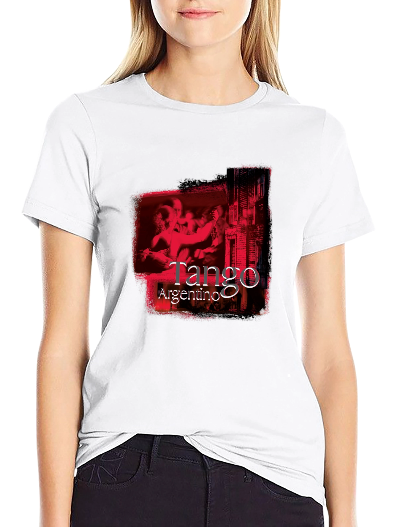 Argentine Tango Graphic Tee - Bold Black Shirt