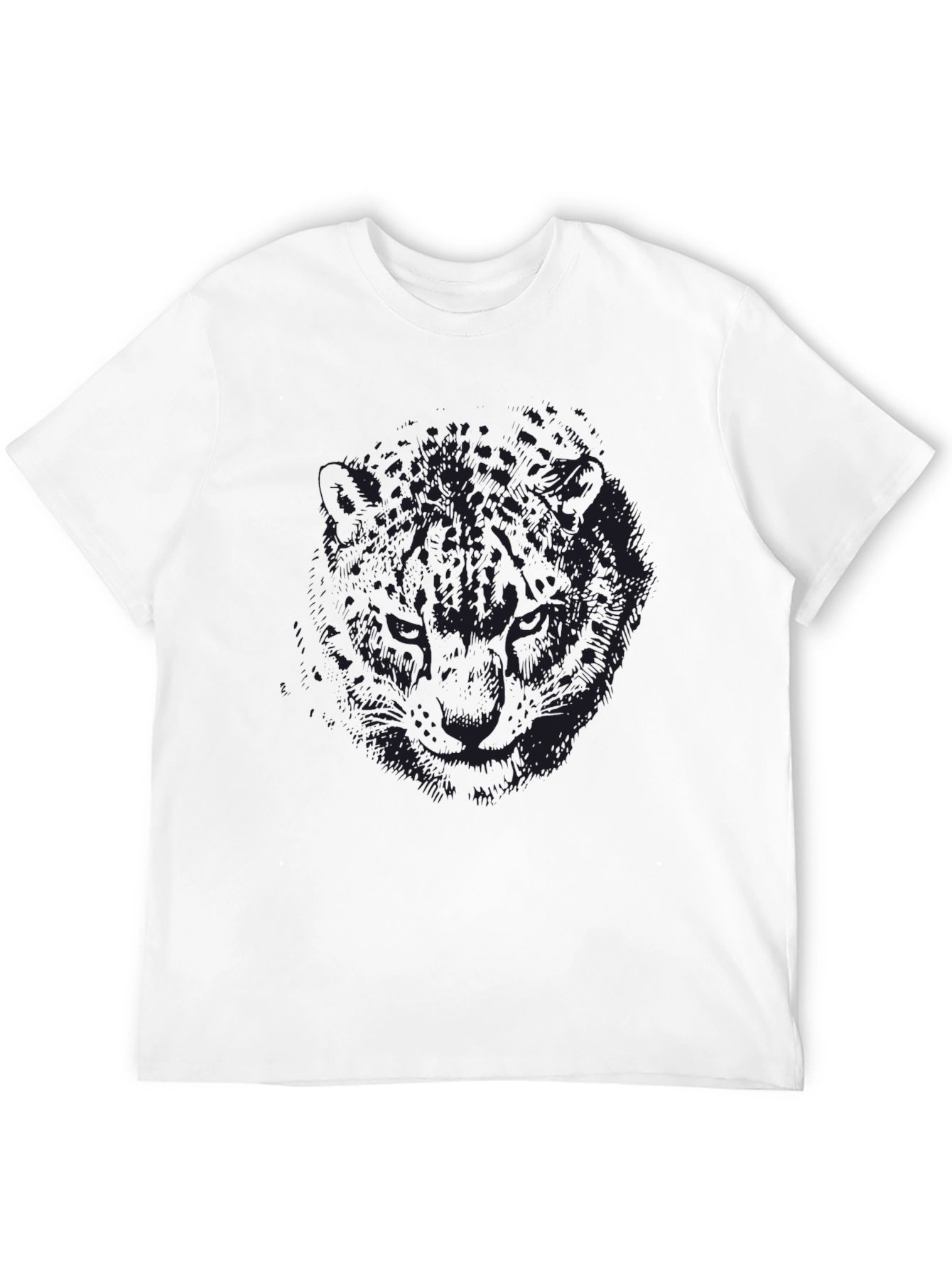 Mens Black Graphic Tee - Mystery Design