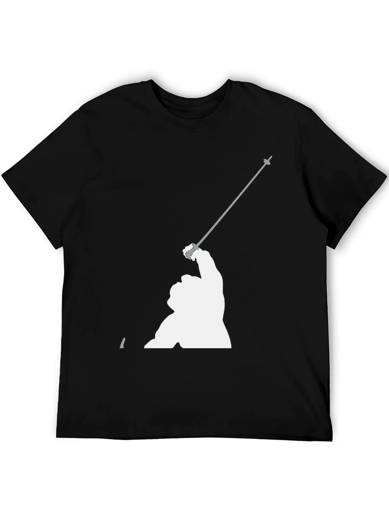 Fencing Graphic T-Shirt - Sporty Black Tee
