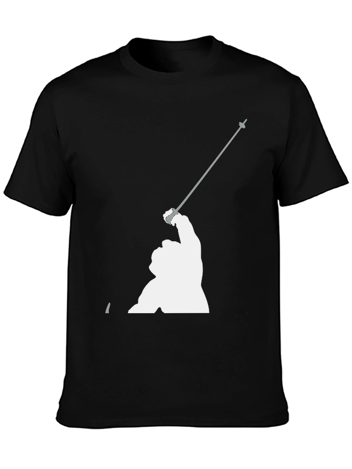 Fencing Graphic T-Shirt - Sporty Black Tee