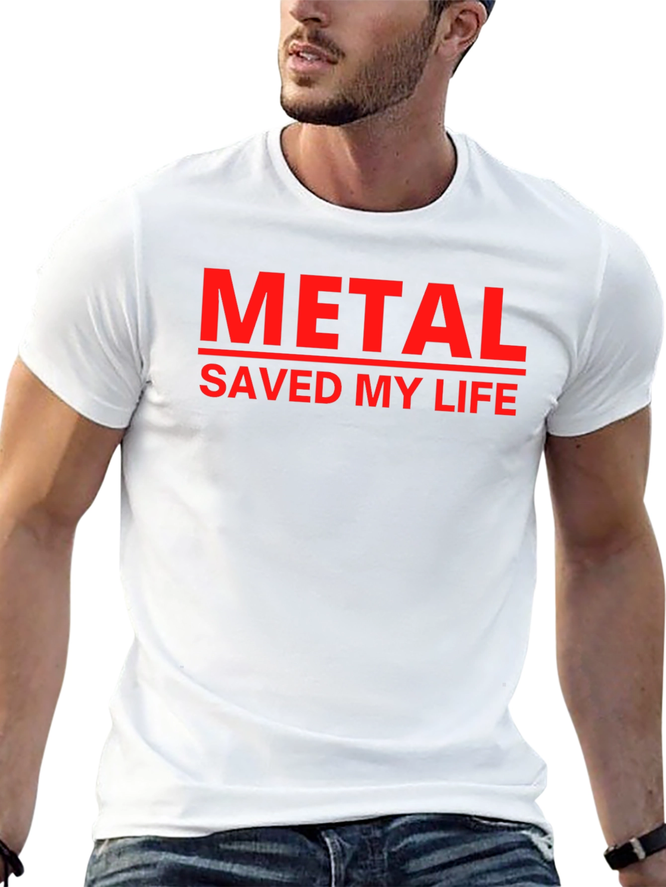 Metal Saved My Life T-Shirt - Black