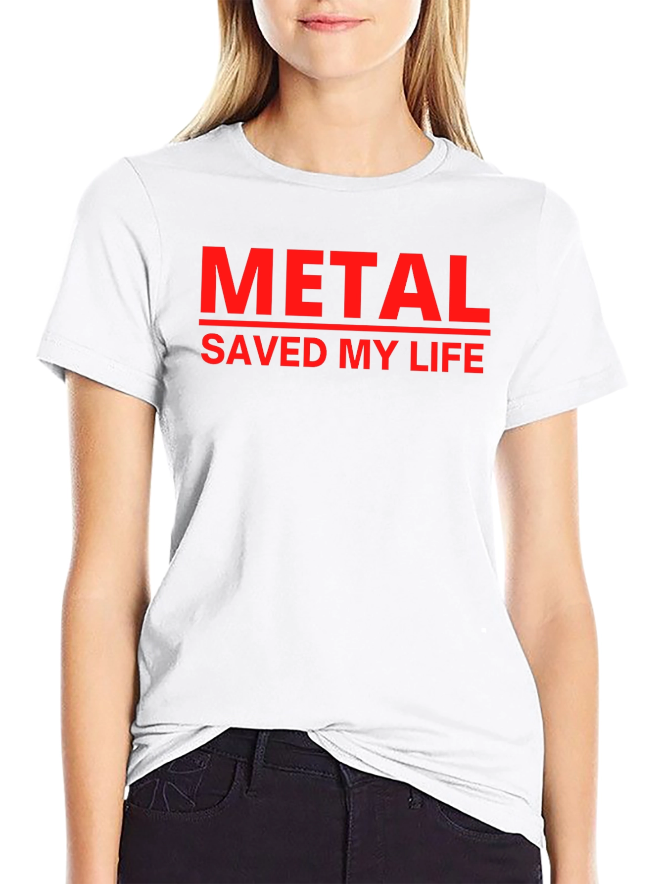 Metal Saved My Life T-Shirt - Black