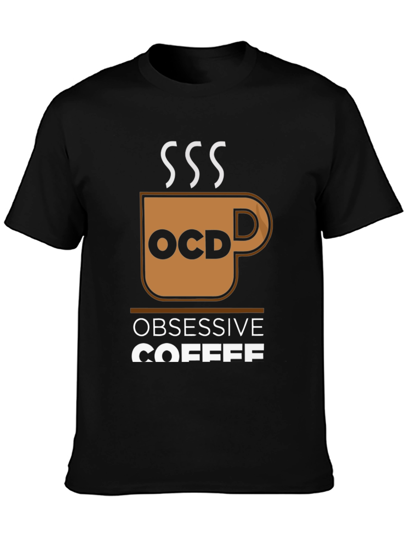 Obsessive Coffee Disorder Black T-Shirt