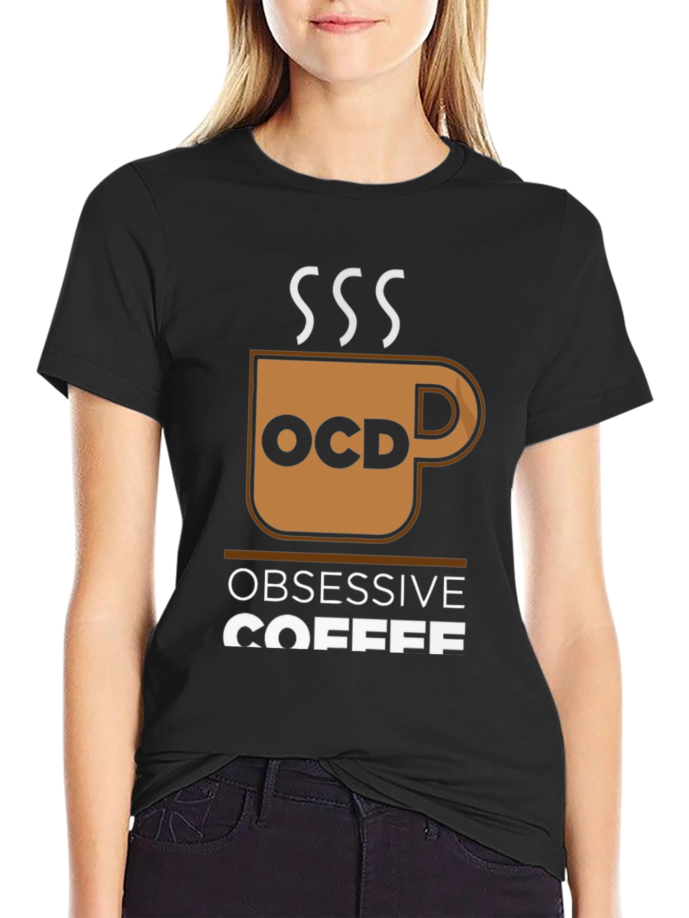 Obsessive Coffee Disorder Black T-Shirt